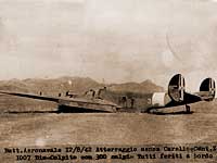 12 agosto 1942 Cant 1007 effettua un atterraggio di emergenza al ritorno della battaglia